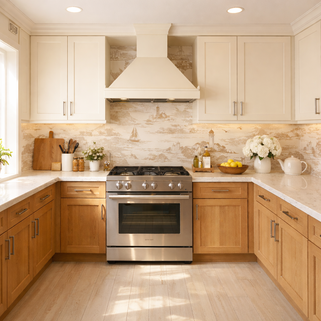 Beige, Cream Nautical Dream