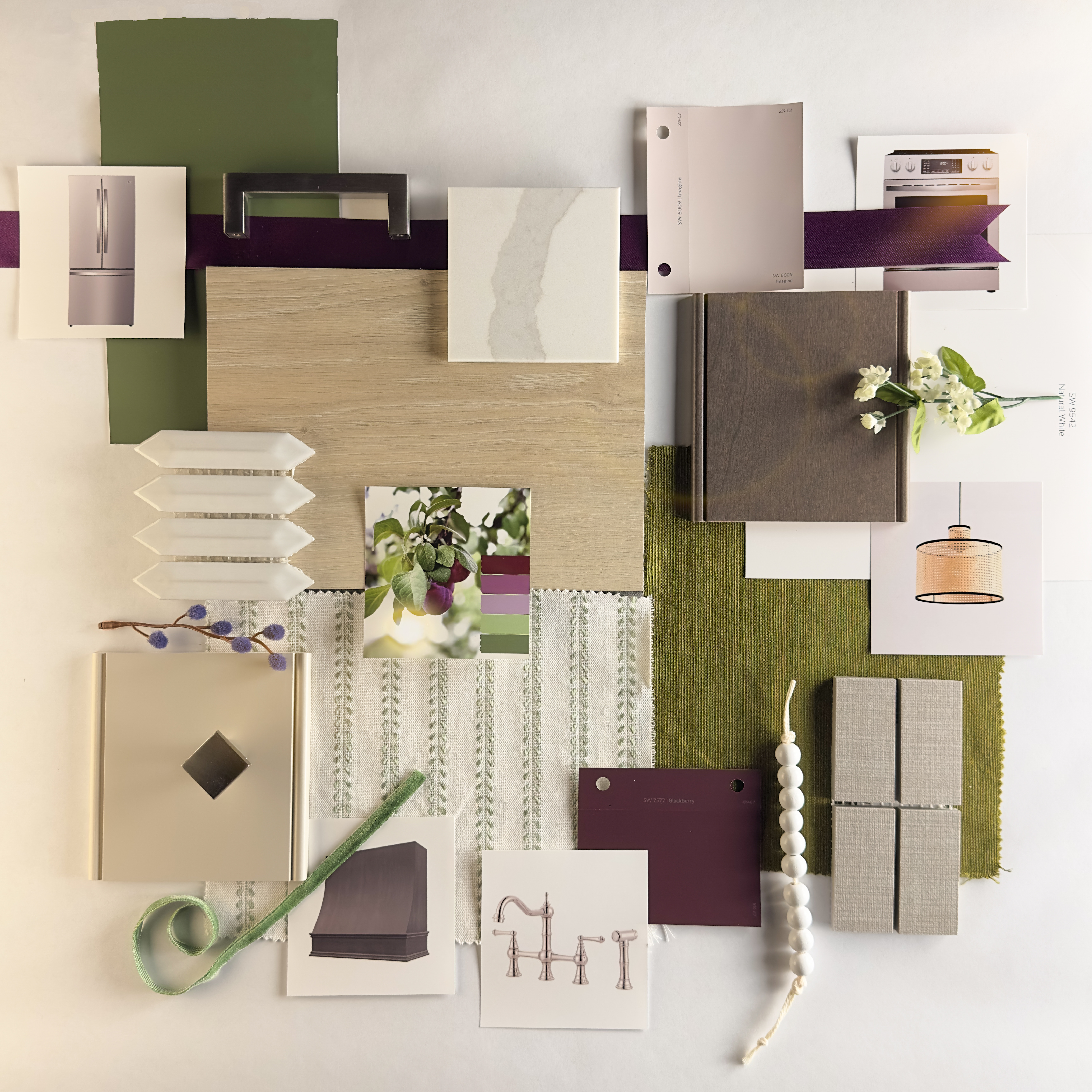 Plum, olive plum tree